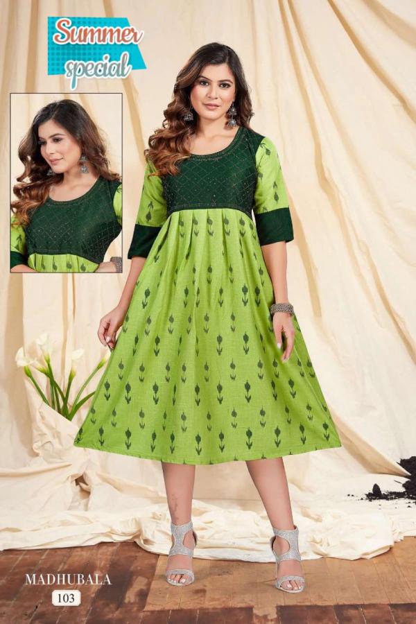 Trendy New Madhubala  Rayon Designer Kurti Collection